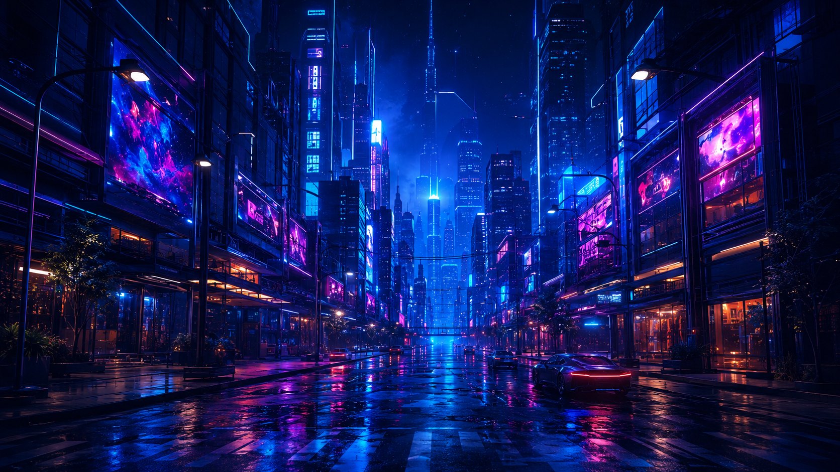 Неоновые города